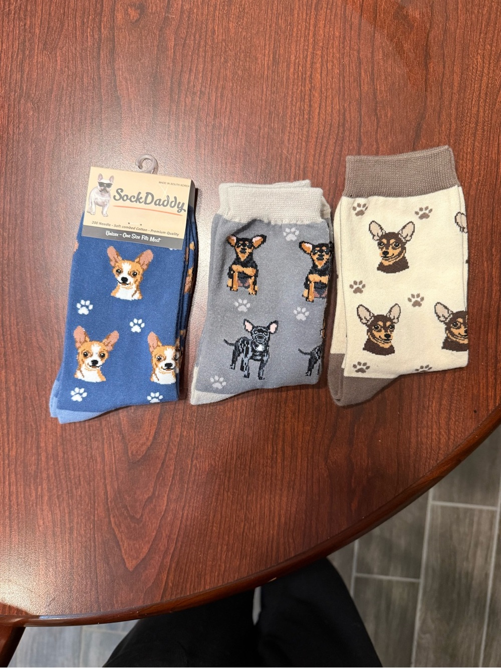Chihuahua Dog Socks, 3 different colors